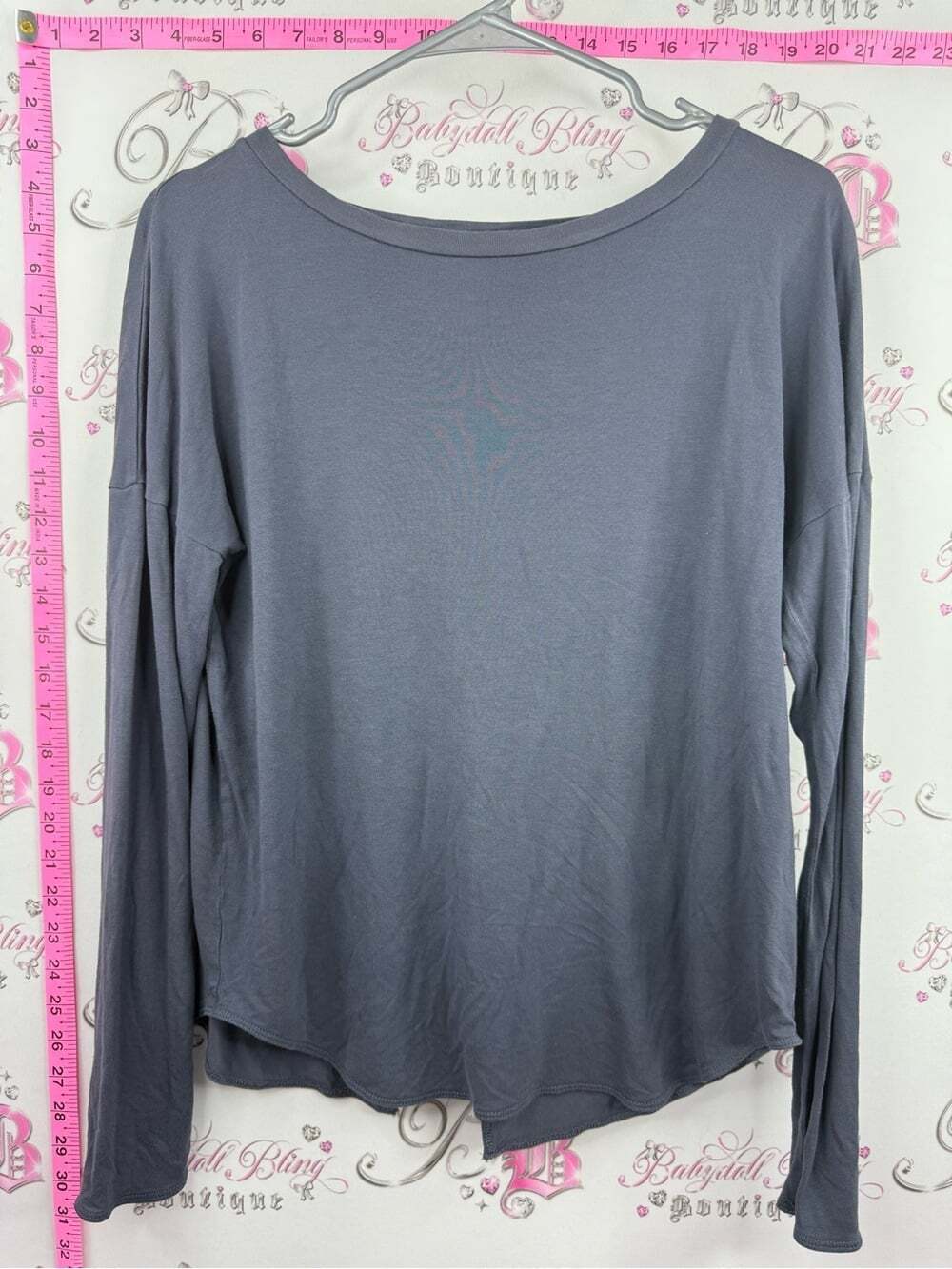 Wilfred Gray Long Sleeve Scoop Neck Top